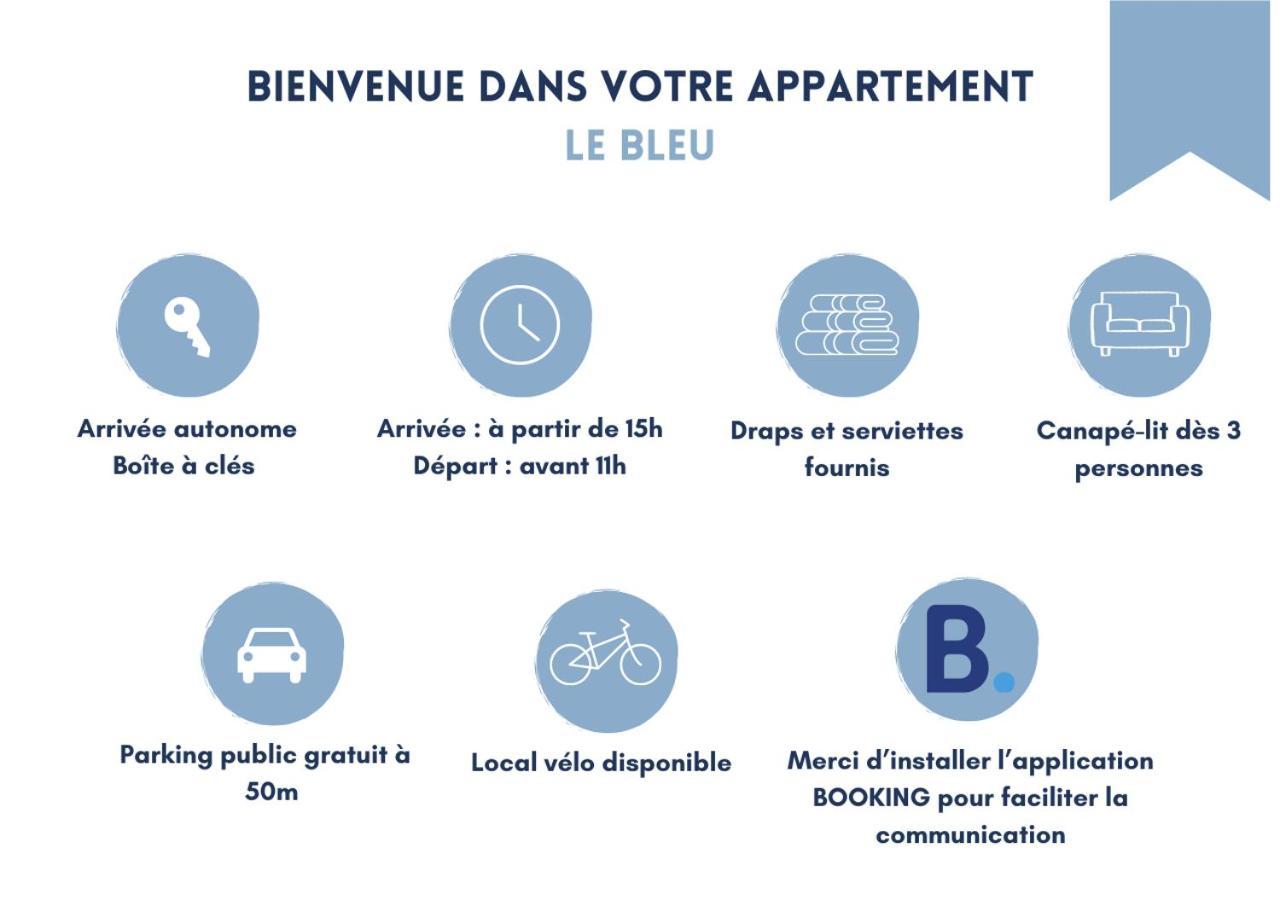Le Bleu - Lumineux, 1 Chambre, Salle De Bain Moderne Apartment *